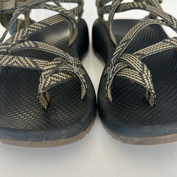 Chaco STRAP CLASSIC SANDAL Size 6 in Black and Green Dual Strap - Picture 6 of 13